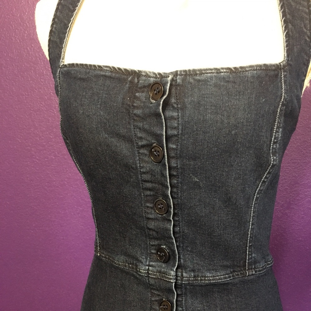 Reformation jean bodycon mini dress